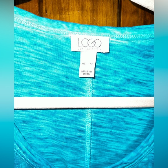 Logo Lori Goldstein Teal Top XL - Picture 2 of 5